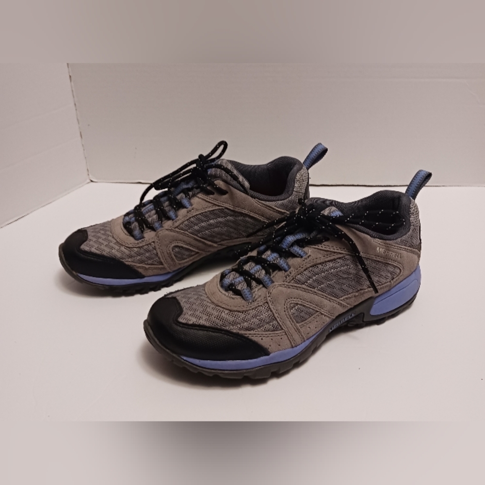 Merrell Women's Size 9 Performance Outdoor Shoes Wild Dove / Periwinkle Lace Up - Picture 4 of 11